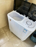 小鸭洗衣机半自动双桶双缸家用大容量小型租房宿舍波轮脱水甩干两用双杠省电老式强动力易操作以旧换新 18.5公斤【洗12+脱6.5玻璃面板终身联保】绿 实拍图