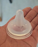 贝亲（Pigeon）自然实感第3代启衔奶嘴 宽口径奶嘴 SS号-1只装 0个月以上 BA129 实拍图