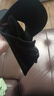 洛克兄弟（ROCKBROS）冰丝魔术头巾防晒骑行面春夏季户外钓鱼围脖套男女出行装备护颈 帽檐款-黑色 后背加长 防晒推荐 实拍图