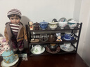 申传（SHENCHUAN）茶杯架茶具置物架新中式桌面博古架茶杯茶壶收纳架子摆件展示柜 【整装】楠竹紫檀色三层带沥水-50长 实拍图