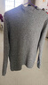恒源祥100羊毛衫女秋冬加厚打底衫毛衣百搭羊毛修身内搭半高领针织衫 中灰色   4XL 150-160斤 实拍图