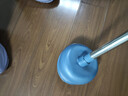 马桶搋子厕所卫生间马桶下水道堵塞皮搋强力疏通器通管道专用工具 皮搋子-【吸头+杆子】深蓝色 无规格 实拍图