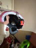 野马（YEMA）3c认证238S儿童头盔女孩男孩夏季四季通用宝宝电动摩托车半盔小孩电瓶车安全帽 粉色配透明长镜 实拍图
