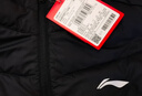 李宁（LI-NING）羽绒服男马甲秋冬季韦德系列加厚科技保暖时尚运动羽绒服背心男 标准黑 XL 实拍图