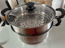 美厨（MAXCOOK）304不锈钢蒸锅 30CM汤锅 二层大容量加厚复底 燃气灶电磁炉通用 实拍图