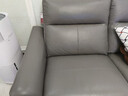 顾家家居（KUKA）极简风头层牛皮沙发零靠墙功能沙发6055C【深空灰】三人位2电动 实拍图