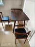 莱美汇餐桌小户型家用现代简约餐桌椅休闲快餐厅桌椅组合饭桌长方形桌子 胡桃色120*60 单桌 实拍图