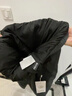 波司登（BOSIDENG）2025年新款男女情侣同款外穿加厚修身百搭经典羽绒裤B250445990DS 黑色8056 L 170/74A 体重约120-130斤 实拍图