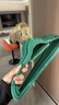 JEKO&JEKO植绒衣架无痕晾衣架衣服架衣撑衣挂衣架子挂衣架衣柜衣架绿色10只 实拍图