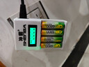 神霸5号充电电池大容量6800毫安7号充电器套装可充五号七号通用KTV话筒/麦克风/相机/玩具 4槽液晶充电器+4节5号6800毫安 实拍图