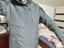 龙牙（Dragon Tooth）龙牙雷神三合一五代冲锋衣男户外防风保暖冬防寒外套 深灰绿 M 175/96A 实拍图
