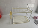 京东京造 碗盘置物架台面沥水碗碟架碗筷盘收纳架厨房烹饪器具【双层】 实拍图