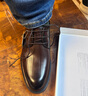 百丽英伦风商务皮鞋男士2026新款春季牛皮革通勤正装皮鞋A2297AM6 棕色 41 实拍图