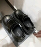 DAPHNE达芙妮厚底乐福鞋女2025新款冬季百搭黑色小皮鞋软底一脚蹬单鞋子 实拍图