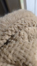 黛米安妮莎帽子女秋冬季小熊毛茸茸护耳三件套围巾手套一体保暖针织毛线帽子 卡其色【帽子围巾手套一体】 均码 实拍图
