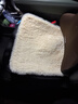嘉柏兰冬季汽车坐垫毛绒加厚短毛绒羊毛单片靠背座垫保暖后排商用车两件 实拍图