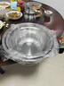 【便宜实用】不锈钢盆打蛋盆和面盆洗菜盆调料盆猪油盆子和面盆 34cm实盆一个装 实拍图