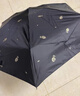 天堂 防紫外线阳伞五折 遮阳伞五折太阳伞印花黑胶防晒伞 黛蓝 实拍图