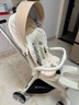 smartstroller遛娃神器婴儿推车可坐可躺轻便折叠双向高景观0-6岁用宝宝溜娃车 香槟白(铝合金车架+3D舒适透气) 实拍图