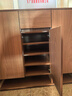 艾琪杉全实木鞋柜门口入户收纳储物柜一体靠墙可定制多层家用大容量鞋架 【深胡桃】100*34*101 实拍图