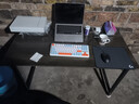 汤能优品电脑桌台式书房办公学习桌家用书桌简约写字桌卧室电竞游戏桌子 灰橡木色120*60CM【店长主推款】 实拍图