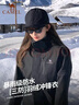 骆驼火山羽绒服2.0连帽加绒加厚面包服秋冬新款短款羽绒服 深榄绿/暗夜黑 男女同款,7130B 2XL 实拍图