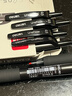 得力（deli）臻顺滑按动中性笔 0.5mm子弹头办公签字笔学生刷题笔 黑色 6支装S60-6 实拍图