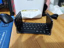 B.O.W航世 HD088F无线蓝牙双模折叠充电键盘智能触控摸板台式笔记本ipad平板手机超薄带支架键盘 黑灰色 实拍图