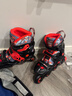 米高轮滑鞋S3儿童花样溜冰鞋套装高端平花四码调节直排初学花式旱冰鞋 S3S黑色鞋 M (33-36) 实拍图