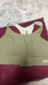 Keep 运动内衣前拉链女高强度防震运动文胸一体式运动背心瑜伽内衣 【免拆卸一体杯】苔藓绿 M 实拍图