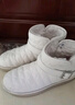 意尔康雪地靴女士冬季加绒棉鞋皮面套脚厚底休闲短靴 E64409268 白色 39 实拍图