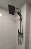 四季沐歌枪灰多功能玻璃面板淋浴花洒套装浴室卫生间增压手持喷头顶喷全套 【陨石灰】四功能增压花洒 店长推荐A款 实拍图