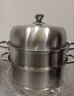 美厨（MAXCOOK）蒸锅 304不锈钢30CM三层蒸锅 加厚复底汤锅 燃气电磁炉通用 实拍图