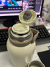 乐扣乐扣（LOCK&LOCK）大容量保温杯女士分享带盖水杯壶户外双饮杯高颜值 象牙白 1000ml 实拍图