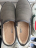 回力棉鞋男鞋子加绒保暖秋冬季男士情侣一脚蹬老北京布鞋靴雪地休闲鞋 灰色 42 实拍图
