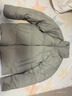 海澜之家（HLA）立领羽绒服男25年新款曹骏同款上海时装周山不在高外套男冬季 绿灰73 M 170/88A 推荐120-140斤 实拍图