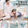 宝之轩围栏婴儿地上爬爬垫宝宝客厅防护栏儿童带爬行垫游戏家用室内乐园 1cm爬行垫+围栏（1.8*1.5m)+60球 实拍图