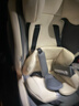Heekin德国 儿童安全座椅汽车用0-4-12岁婴儿宝宝360度旋转ISOFIX硬接口 尊享灰(遮阳棚+上拉带+侧保护) 实拍图