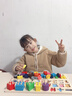 小顽豆婴儿童早教蒙氏教具1一2岁3拼图积木拼装0宝宝益智力男孩女孩玩具 实拍图