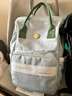 babycare妈咪包母婴包遛娃包时尚多功能大容量双肩包妈妈外出手提奶爸包 星灰绿云朵（大号） 实拍图