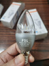 FSL佛山照明尖泡led灯泡烛形尖泡水晶灯泡小螺口E14银色6.5W白光 实拍图