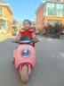 HIMEILI儿童电动摩托车可坐双人遥控三轮车1-6岁男女孩宝宝可驾驶玩具车 粉色双驱+12V升级电+软座+遥控 实拍图