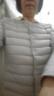 雅鹿羽绒服女轻薄短上衣2025秋冬季新款女士轻便外穿内胆保暖羽绒外套 浅灰色 XL 【推荐115-125斤】 实拍图