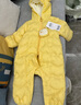 巴拉巴拉童装婴儿连体衣轻薄羽绒服宝宝衣服2025冬装抱衣爬服男童女童萌趣 黄色雪人-白鸭绒 80 cm-充绒量41g 实拍图