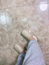 洁丽雅防水棉拖鞋男士秋冬季家居室内防滑防臭保暖踩屎感全包跟棉鞋女款 乳咖 38-39 【适合37-38码】 实拍图