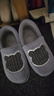 京东京造家居包脚棉拖鞋 轻简毛绒保暖包跟棉拖鞋男款 灰色44-45  JZ-3222 实拍图