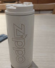 ZIPPO保温杯男士316不锈钢便携咖啡杯高颜值吸管杯子学生水杯毕业 斯瑞铂金（送吸管）420ml 实拍图