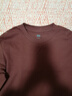 优衣库男装女装柔软圆领T恤/休闲长袖上衣25秋冬新款479783 37 栗色 M 实拍图