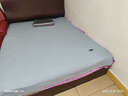 洁丽雅A类防水隔尿夹棉床垫防潮垫席梦思保护垫单人宿舍防滑褥子床垫子 丽莎-雾蓝【防水床垫款】 150*200【单床垫】 实拍图