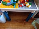 麦格萌（MAIGEMENG）儿童积木桌玩具男孩女孩宝宝大颗粒积木拼装3-6岁六一生日礼物 大号桌+1椅+500大颗粒+4增高收纳 实拍图